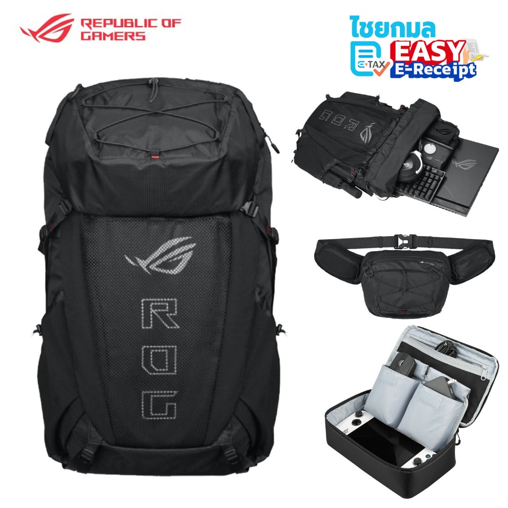 Asus ROG Archer ErgoAir BACKPACK 18" Laptop Bag II กระเป๋าใส่โน๊ตบุ๊ค กระเป๋าเป้เกมมิ่ง BP3800