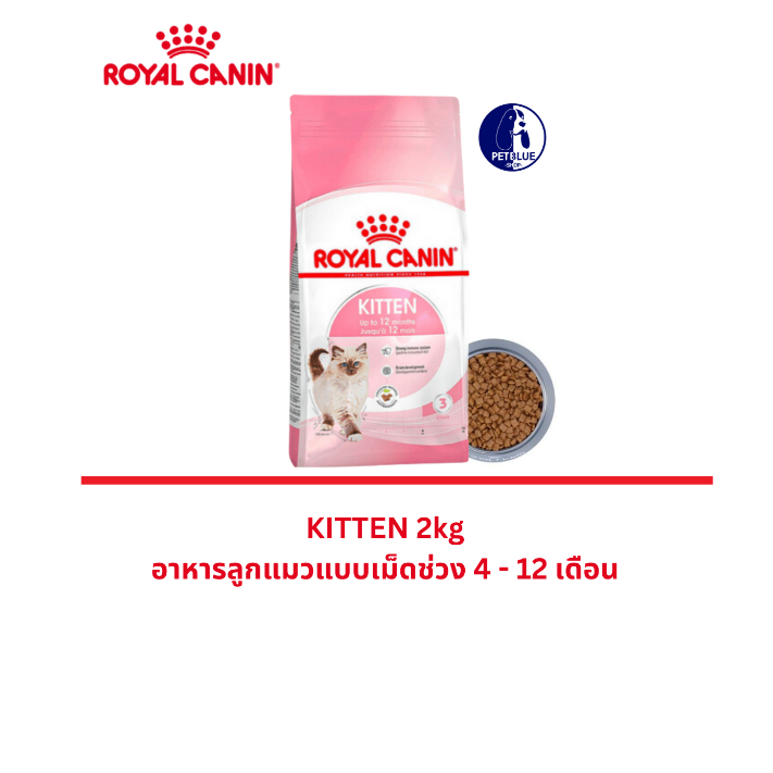 พร้อมส่ง Royal Canin Kitten (2 kg.) อาหารลูกแมว 4-12 เดือน