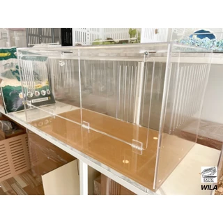 กรงอะคริลิค 80*40*40 cm หนา 3 mm เหมาะกับหนูแฮมสเตอร์ เม่นแคระ ดอร์เมาส์