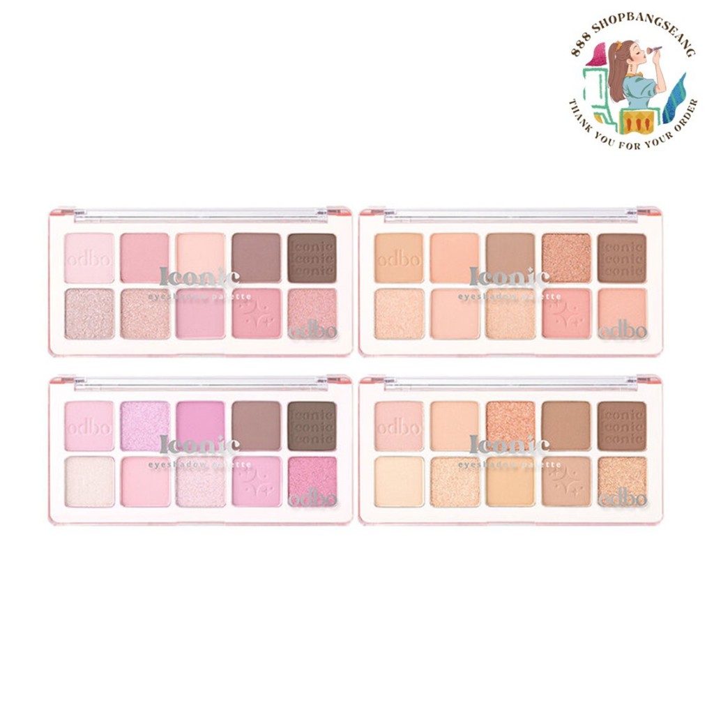 อายแชโดว์ โอดีบีโอ ODBO Iconic Eyeshadow Palette OD2029