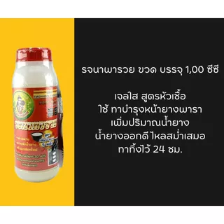 รจนาพารวย เซต 2 ขวด แถมเสื้อ 1,000 มล. ยาทาหน้ายาง สูตรเจล หัวเชื้อเพิ่มน้ำยาง [3-093]