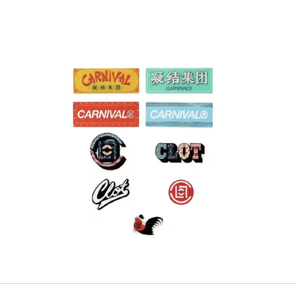 สติ๊กเกอร์ Carnival X CLOT Sticker Pack Multi EDC Edison Chen