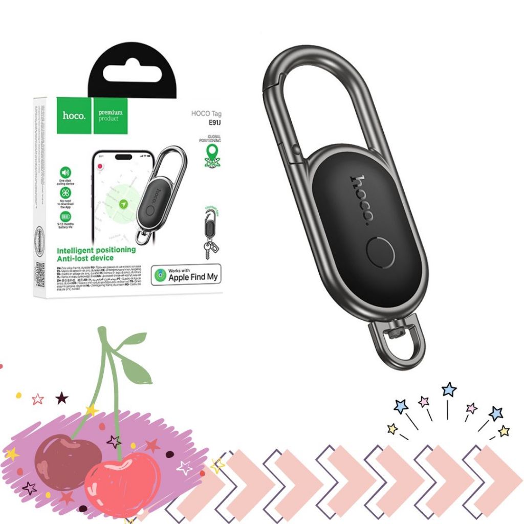 พร้อมส่งจากไทย Hoco E91J Tiger smart anti-lost keychain พวงกุญแจติดตามอัจฉริยะป้องกันการสูญหาย