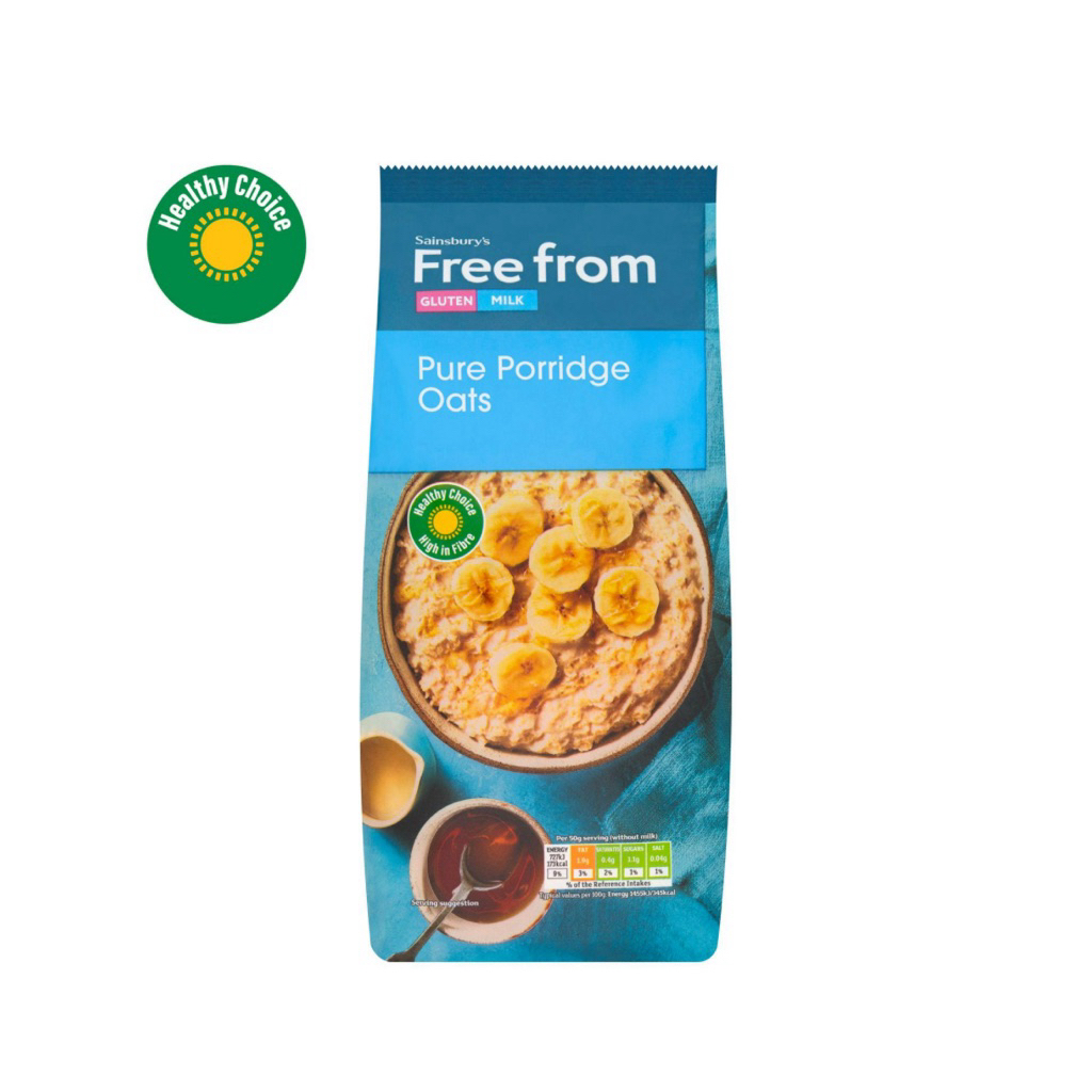 [พร้อมส่ง] Gluten Free Sainsbury's Free From Oats 450g ข้าวโอ๊ตอบกรอบแบบไม่มีกลูเตนสำหรับทำโจ๊ก