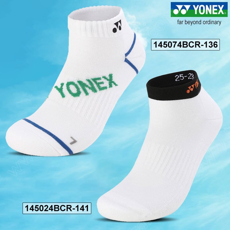 【 ของแท้ 💯% 】ถุงเท้ากีฬาหุ้มส้น-ข้อสั้น โยเน็กซ์ 145074BCR/145024BCR (145074BCRฺ/145024BCR)