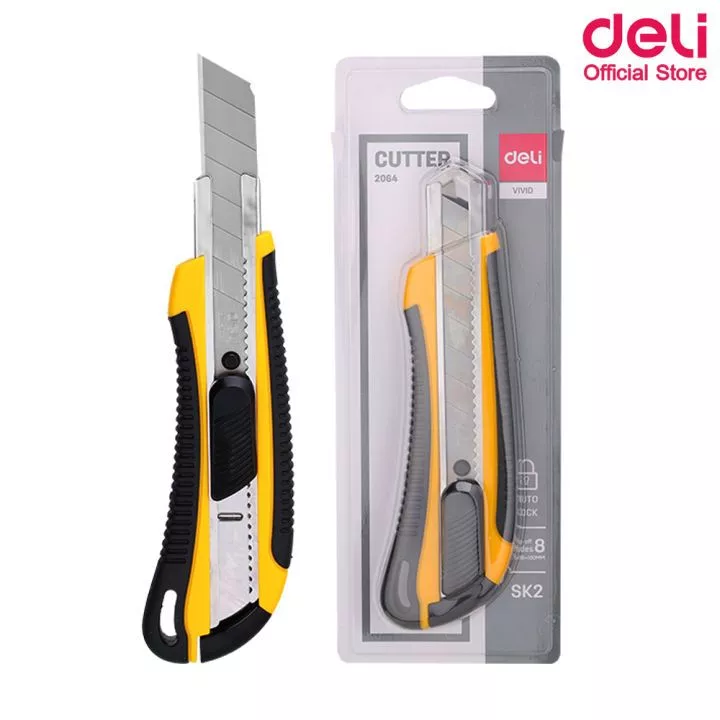 Deli 2064 คัตเตอร์ คัตเตอร์เหล็ก มีดคัตเตอร์ คัตเตอร์ขนาดใหญ่
