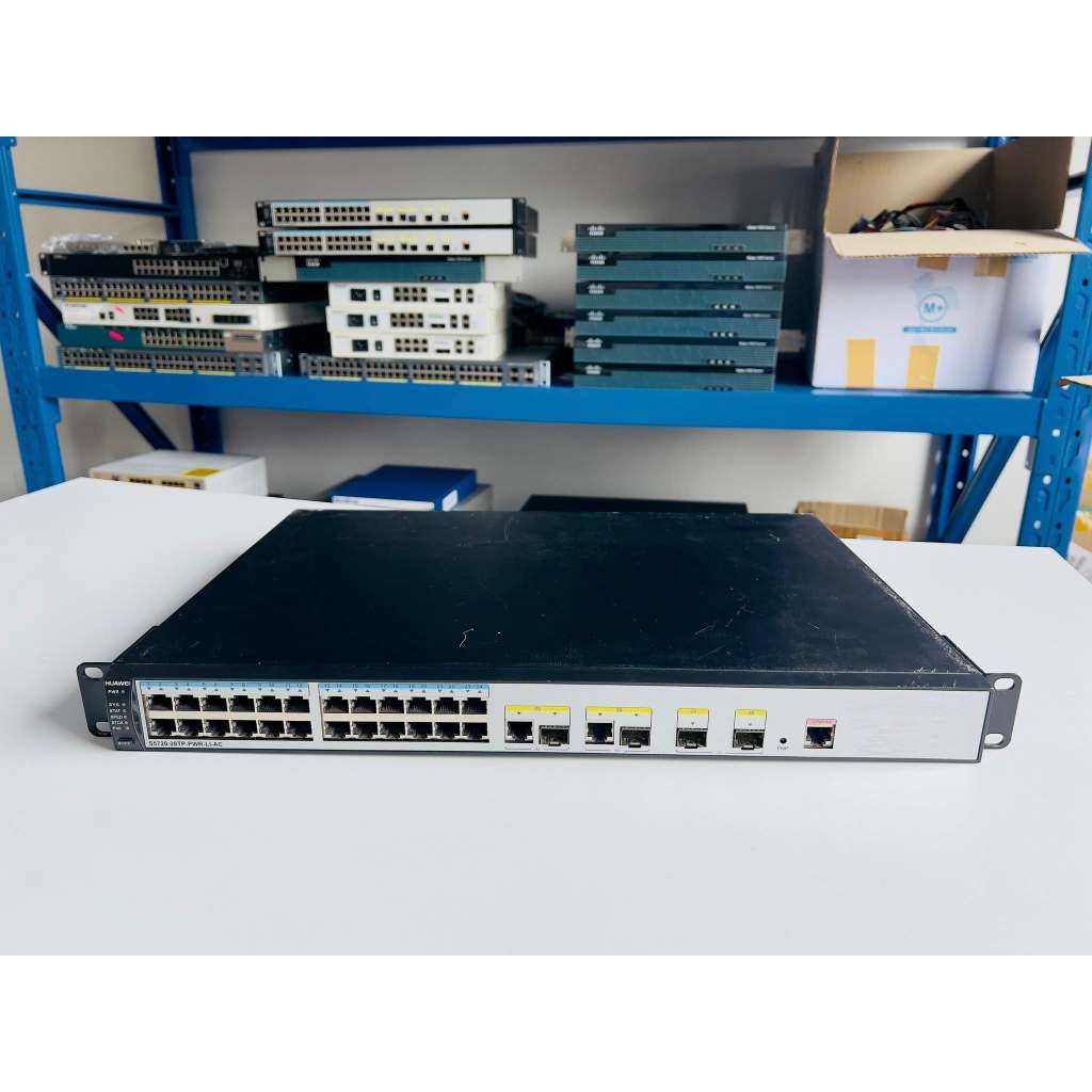 Huawei S5720-28TP-PWR-LI-AC Gigabit PoE สวิทหัวเว่ยมือสองพร้อมใช้งาน