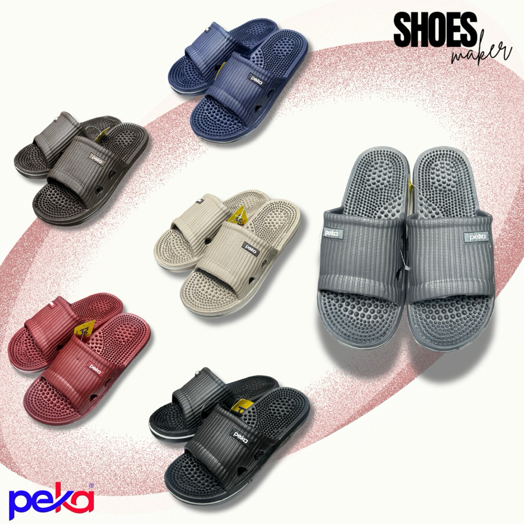 รองเท้าสวมปุ่มผู้หญิง Peka PK519 สีพาสเทลและสีเข้ม (36-40)