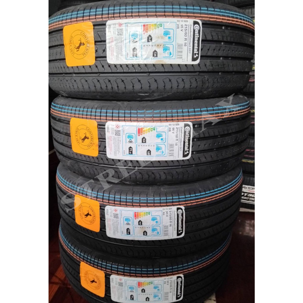 CONTINENTAL ยางรถยนต์ 215/60R16 รุ่น ComfortContract7 ปี2025 |จำนวน 4 เส้น| ยางใหม่/ยางคอนติเนนทัล