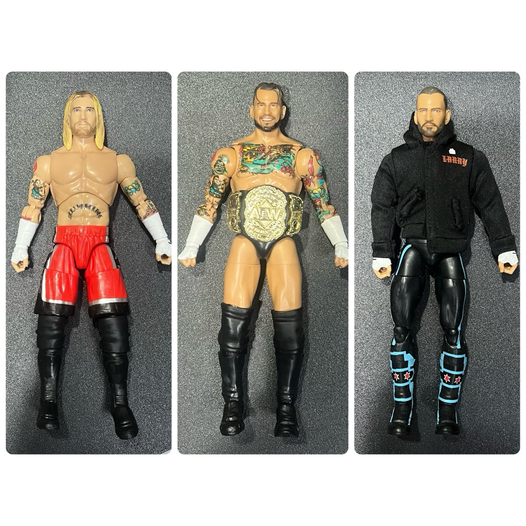 โมเดลมวยปล้ำ CM Punk สูง 6-7 นิ้ว รุ่น AEW Chase 1 Of 5000 (พร้อมส่งในไทย 🇹🇭)