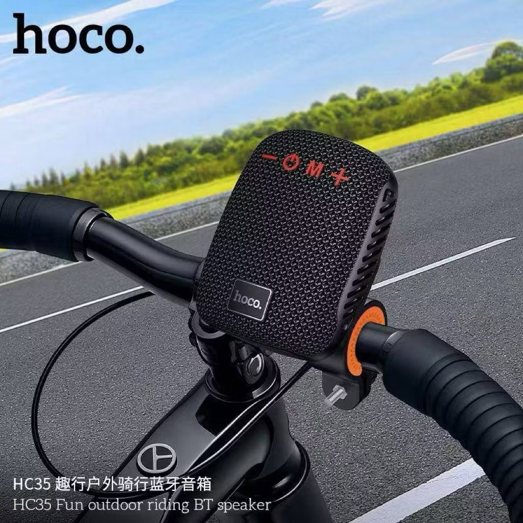 ใหม่ส่งด่วนไทย Hoco HC35 ลำโพงบลูทูธที่พกพาสะดวก สามารถติดแฮนในมอเตอร์ไซค์หรือจักรยานได้ เสียงดี แท้100%