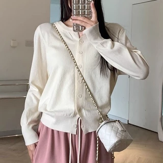 [Sheing office]🌟พร้อมส่ง🌟เสื้อคาร์ดิแกนถักผู้หญิงสไตล์เกาหลีสเวตเตอร์หลวมๆ อเนกประสงค์เสื้อแจ็คเก็ต