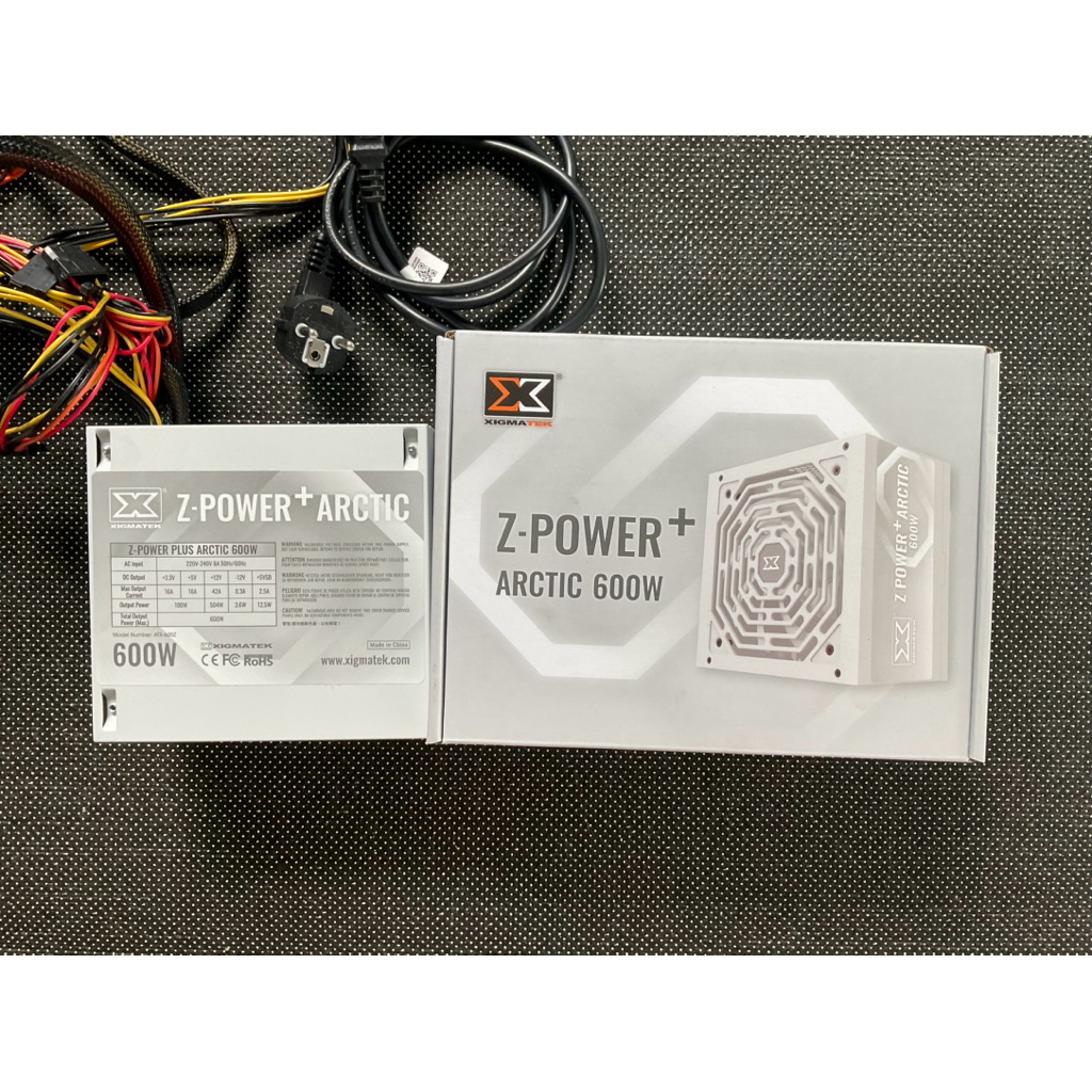 อุปกรณ์จ่ายไฟ POWERSUPPLY XIGMATEK Z - POWER Plus Arctic 600W - White