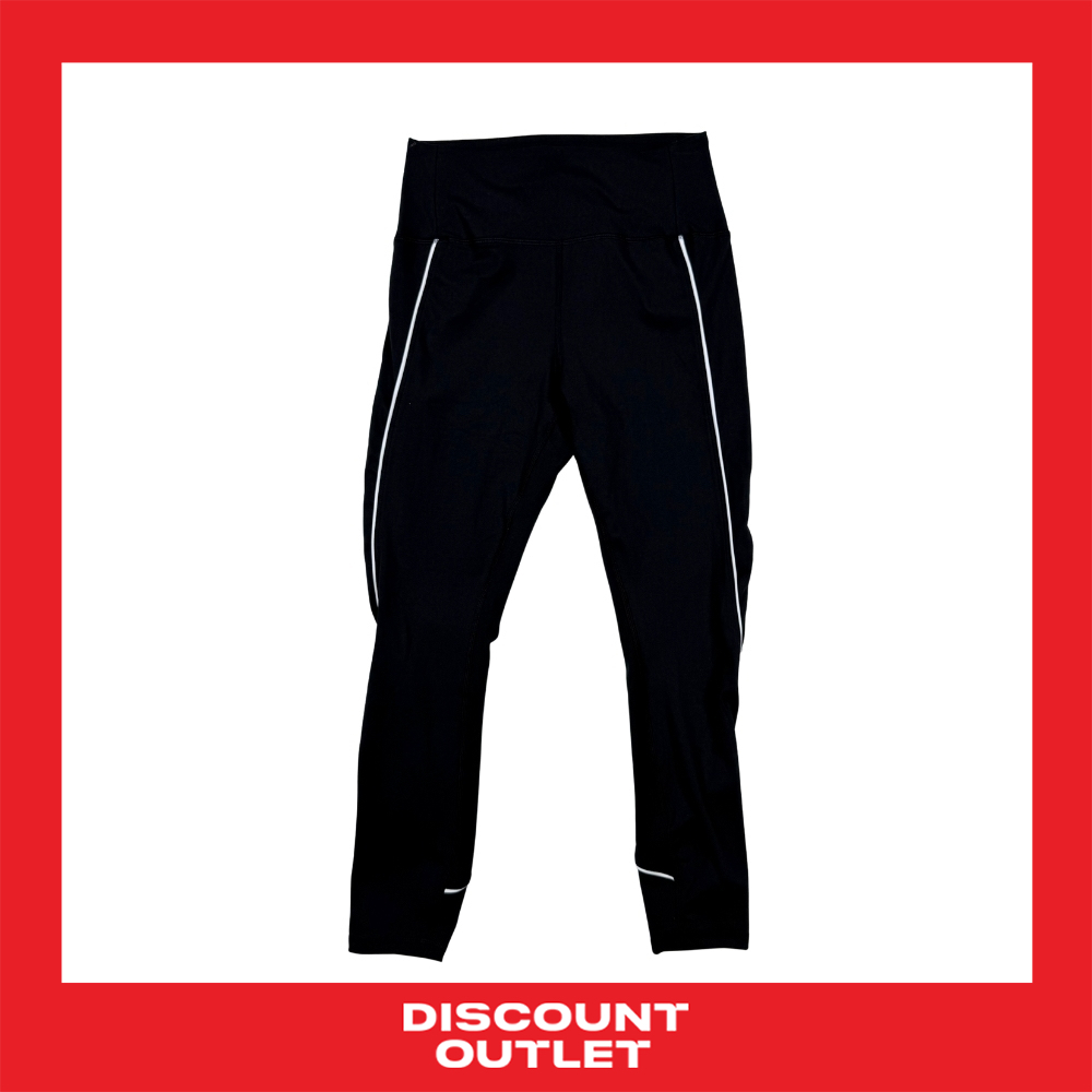Discount Outlet กางเกงแอโรบิคขายาว สีพื้น แถบขาว