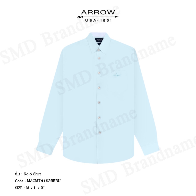 Arrow เสื้อเชิ้ตแขนยาว รุ่น No.5 Shirt Code: MACM741S2BRBU