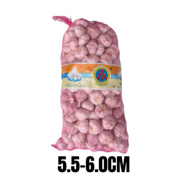 กระเทียมจีนหัวใหญ่ 5.5-6เซน ยกกระสอบ น้ำหนัก9.5-10KG