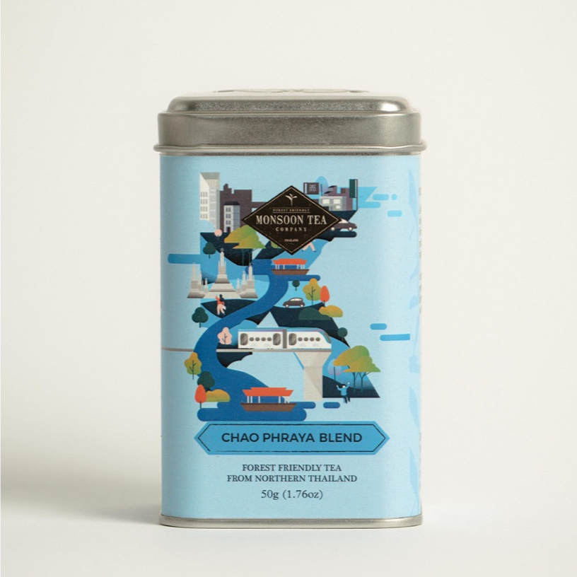 ชามอนซูนที Chao Phraya Blend Tea from Thailand ชาจากป่าภาคเหนือ รสชาติกลมกล่อม หอมละมุน