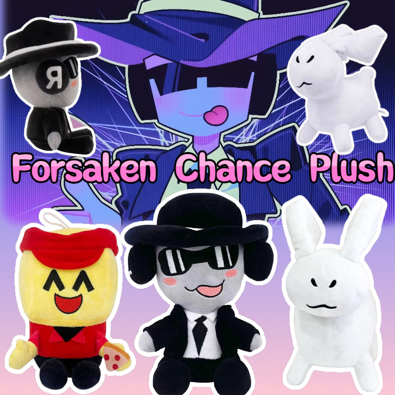 Forsaken Gubby Plushy Chance ของเล่นตุ๊กตา กระต่ายสีดํา Plushie ของขวัญสําหรับเด็กการ์ตูน ของขวัญวัน