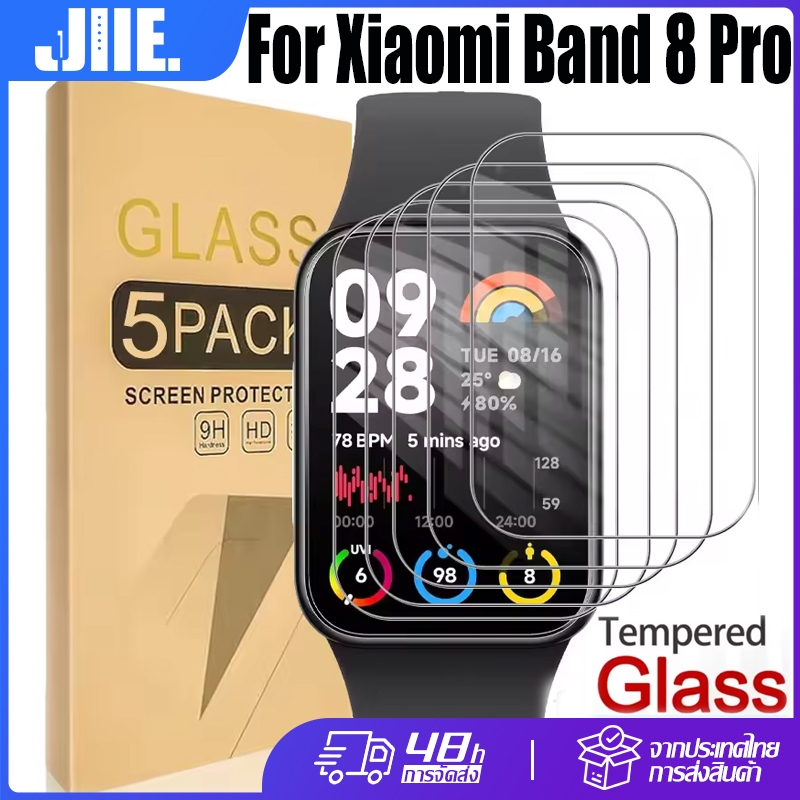 สำหรับ Xiaomi Band 8Pro ฟิล์มป้องกันหน้าจอกระจกนิรภัย สำหรับ Xiaomi Band 8 Pro HD ครอบคลุมเต็มจอฟิล์มป้องกันการระเบิด