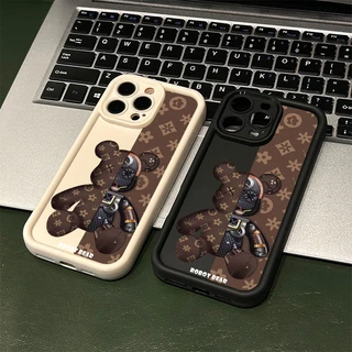 เคสโทรศัพท์ เคส Vivo Y17/Y12/Y15/Y11/Y12i Y17s/Y28 5G Y20/Y20i/Y20s Y16 การ์ตูนหมีรุนแรงกันกระแทก TPU เคสโทรศัพท์