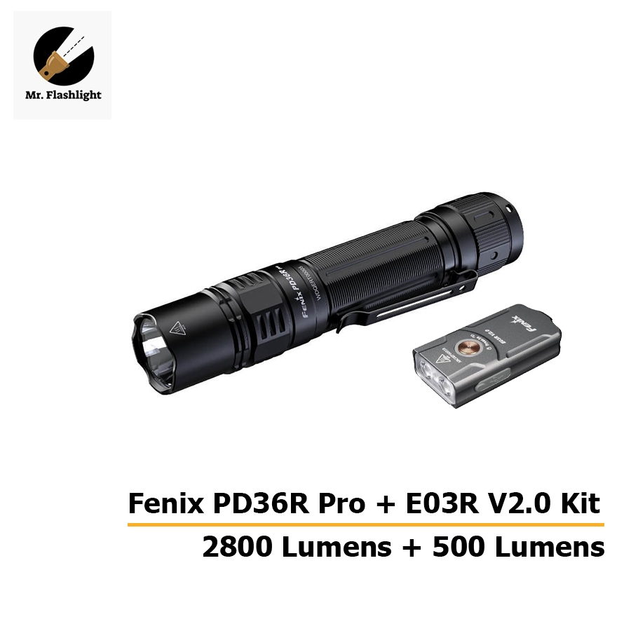 ไฟฉาย Fenix PD36R Pro + Fenix E03R V2.0 Kit  (ประกันศูนย์ไทย) (ออกใบกำกับภาษี)