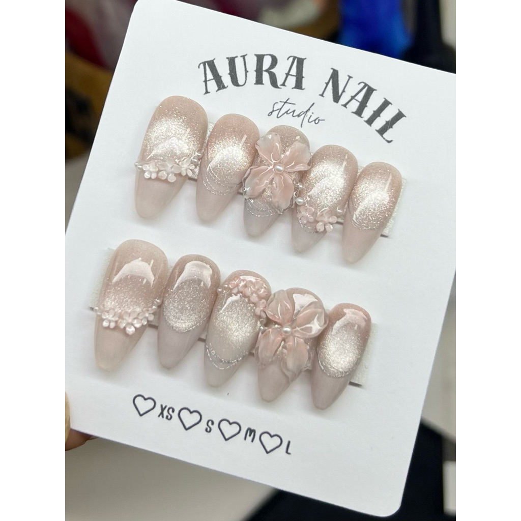เล็บปลอมสีเจลแท้100% ✨ฟรีอุปกรณ์ติดเล็บครบชุด✨