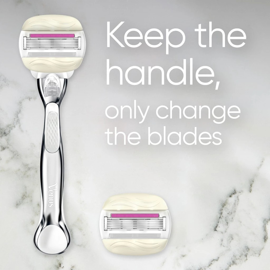Gillette Venus X Olay ยิลเลตต์ วีนัส คอมฟอร์ทไกลด์ วิท โอเลย์ กลิ่นชูการ์เบอร์รี่ ด้ามมีด 1ด้าม+ใบมีด 2ชิ้น ราคา ถูกที่สุด ดีลบีเคเค แกลเลอรีภาพที่ 5