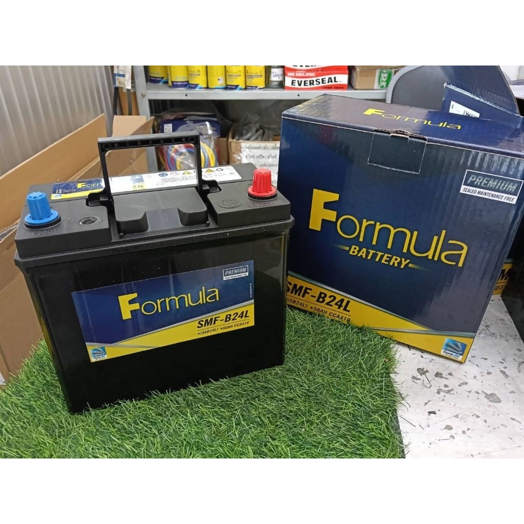 แบตแห้งแท้​ Formula​ 50แอมป์​ ใส่รถเก๋ง