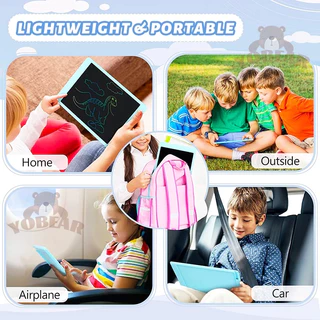กระดานเขียน LCD สำหรับเด็ก 8.5นิ้ว & 12นิ้ว ✨ ลบปุ่มเดียว! แบตฯ ทนนาน จอสีปกป้องดวงตา ของเล่นเสริมพัฒนาการ กระดานวาดรูปส