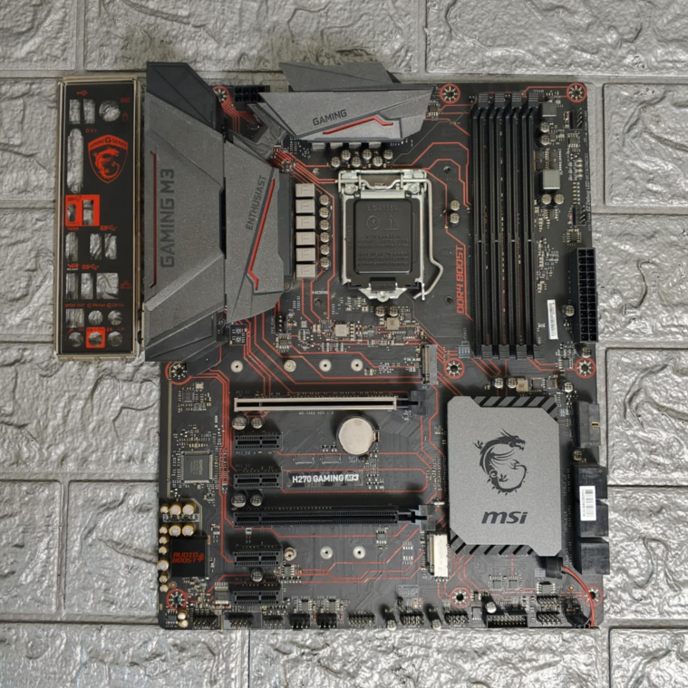 ⚡️เมนบอร์ด  MSI H270 GAMING M3 DDR4 (KABY LAKE) LGA 1151  มีฝาหลัง ฟรี Speakerเมนบอร์ด