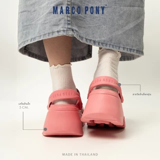 Marco Pony รองเท้าแตะผู้หญิง แฟชั่น พื้นหนา กันลื่น EVA รองเท้าแตะนุ่ม ดีไซน์ระบายอากาศ MH9031