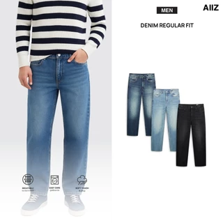 AIIZ กางเกงยีนส์ผู้ชายขายาว ทรงขาตรง AIIZ Men's Denim Regular Fit