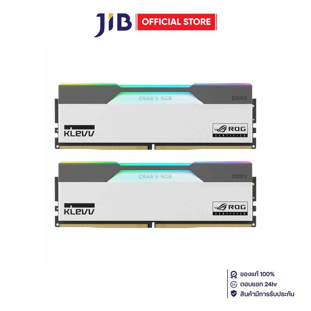 48GB (24GBx2) DDR5 7200MHz RAM (หน่วยความจำ) KLEVV CRAS V RGB ROG CERTIFIED AMD EXPO INTEL XMP CL34 