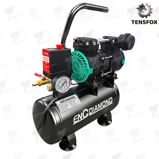 Tensfox ปั๊มลมออยล์ฟรี ปั้มลมไฟฟ้า 1600W ปั๊มลมไร้น้ำมัน 50L/30L/12L ลิตร ออยล์ฟรี เสียงเงียบ ถังลม รุ่น สีดำ