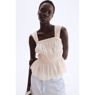 H&M(เอชแอนด์เอ็ม) เสื้อครอปแบบดรอป ผู้หญิง 1288016