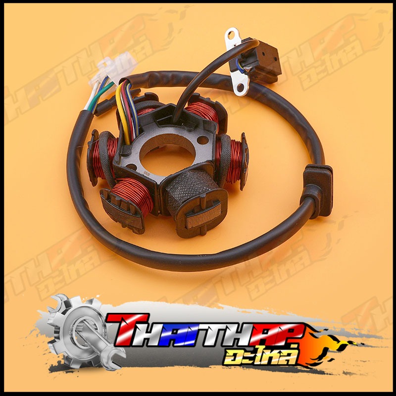 มัดไฟ ฟิลคอยล์ wave100z wave100s nice สตาร์ทเท้า สินค้าคุณภาพ พร้อมใช้งาน มัดไฟเวฟ100s น็อตยึด2รู ปลั๊ก4ขา - รูปที่ 3