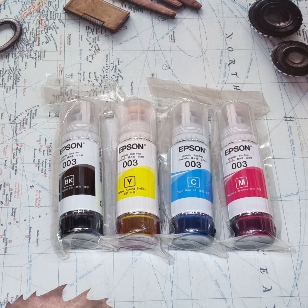 หมึก Epson 003 ของแท้มากับเครื่อง ครบเซ็ต4สี สำหรับเครื่องปริ้น Epson L3250
