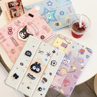 017. เคสฝาพับ สําหรับ Samsung Galaxy Tab S6 lite/Tab A7 lite/Tab S7 S10 S9 FE S9FE/Tab A11 A9 Plus A9Plus มีช่องใส่ปากกา