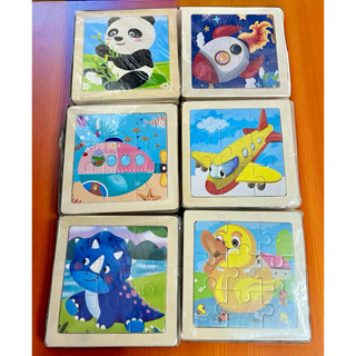 🌷ยกโหล🌷จิ๊กซอว์ไม้ 12 ชิ้นคละสีคละลายราคาส่ง (ส่งจากกรุงเทพ)…