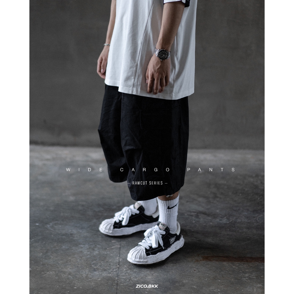 ZICO.BKK Wide Cargo Pants – RAWCUT SERIES