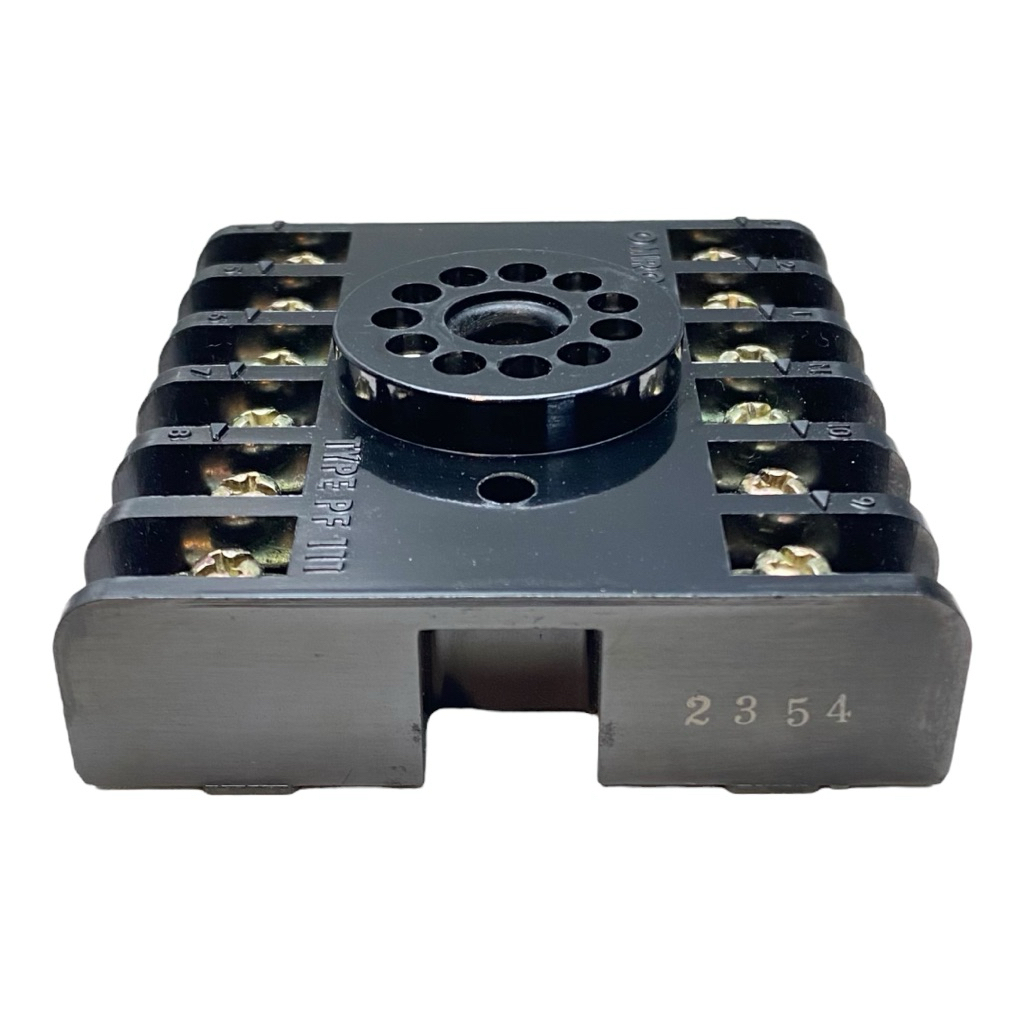 OMRON PF-111 Relay Socket 11-Pin Low-Profile NOS ซ็อกเก็ตรีเลย์ 11 ขา สำหรับ MK3P / LY3
