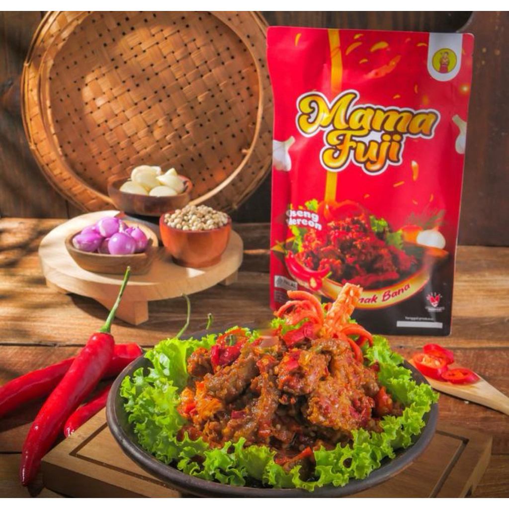 Indonesia Oseng Mercon Daging Sapi Pedas Mama Fuji 200 gram / Spicy Firecracker Beef Stir Fry