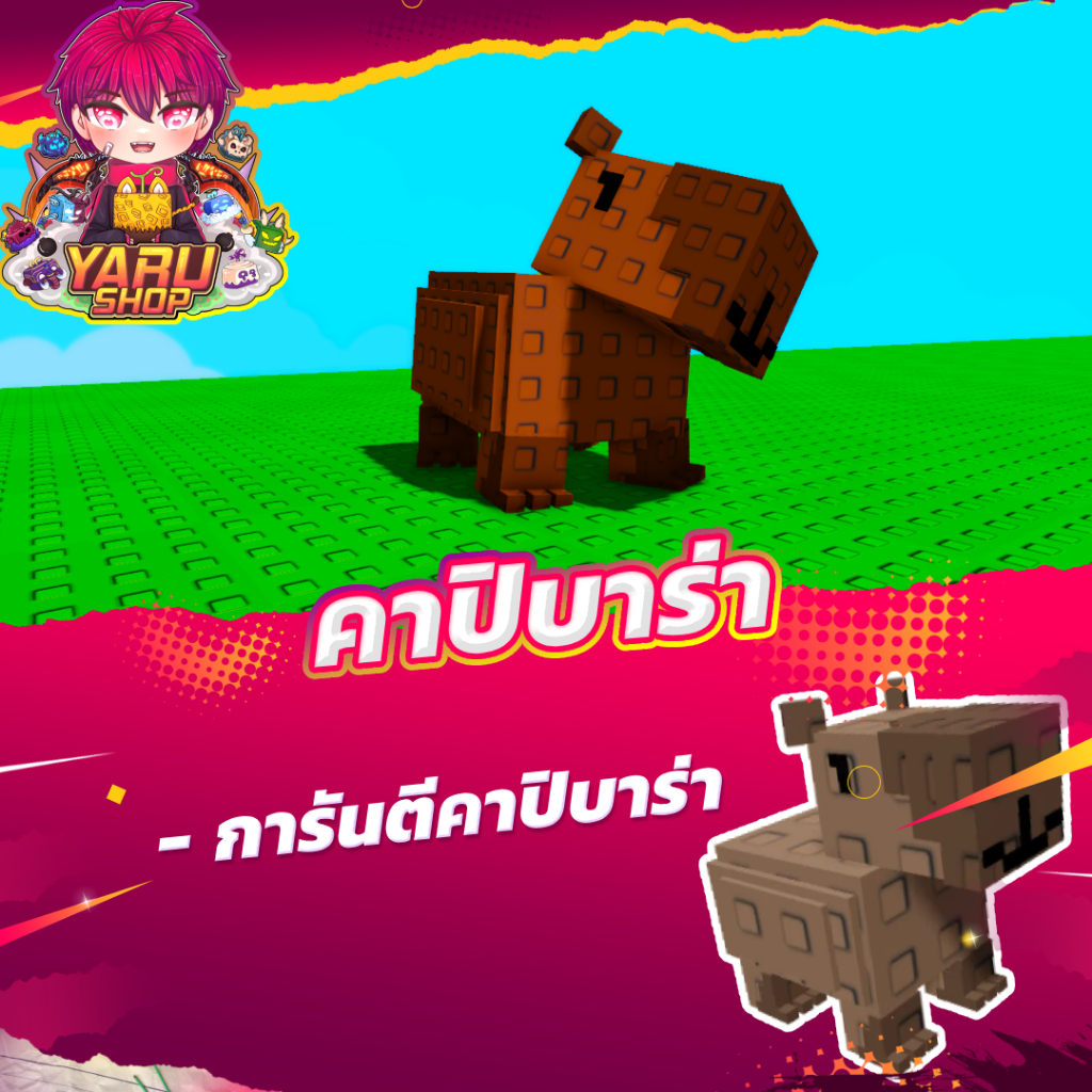 คาปิบาร่า grow a garden การ์ดเกม