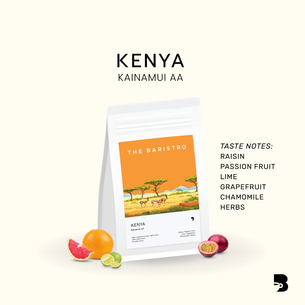 เมล็ดกาแฟ คั่วอ่อน - Kenya Kainamui AA