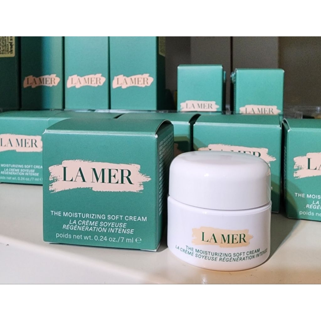 ครีมบำรุงผิวหน้าลาแมร์ Lamer The Moisturizing Soft Cream 7ml. มีฉลากไทย