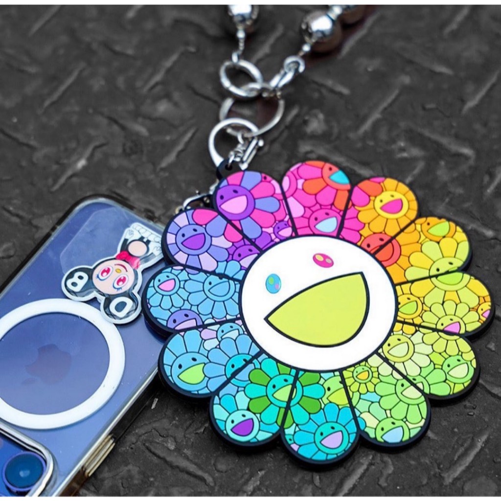 พร้อมส่ง ส่งไว Takashi Murakami ของแท้ 🇯🇵 flower แบบยาง มุราคามิ ดอกไม้ พวงกุญแจ rubber เรนโบว์ ห้อยกระเป๋า ห้อยกุญแจ - รูปที่ 6