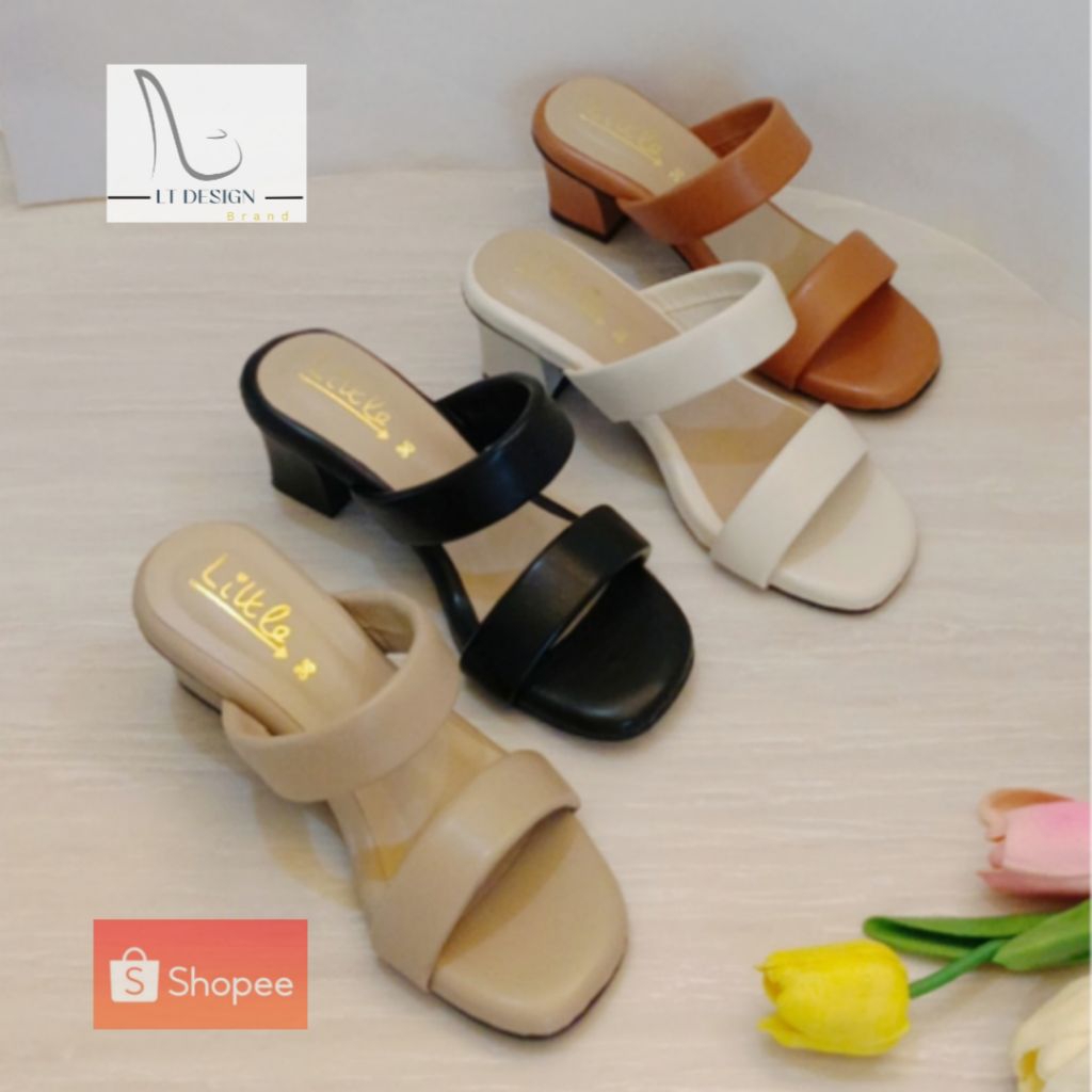 LT Design รองเท้าส้นสูง 2นิ้ว หนังนิ่มละมุน Luxury ช่วยปรับเท้าเรียวขึ้น รุ่น LT-09