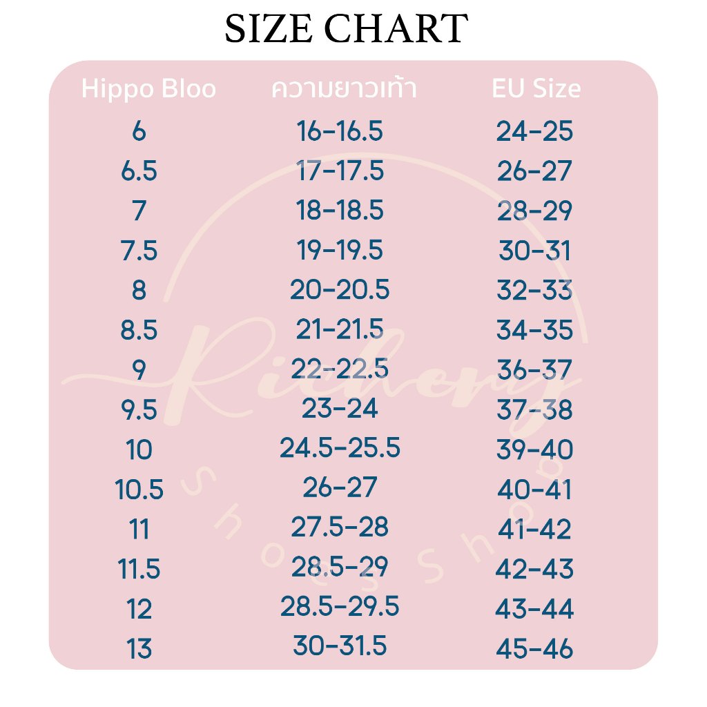 รองเท้าแตะ สายหนา สีดำ สีล้วน สีเข้ม Hippo Bloo ไซส์เล็กถึงใหญ่มาก รองเท้าอยู่บ้านหูหนีบ ฮิปโป บลู - รูปที่ 6