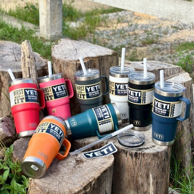 แก้ว YETI RAMBLER 25OZ TRAVEL MUG  WITH STRAW LID