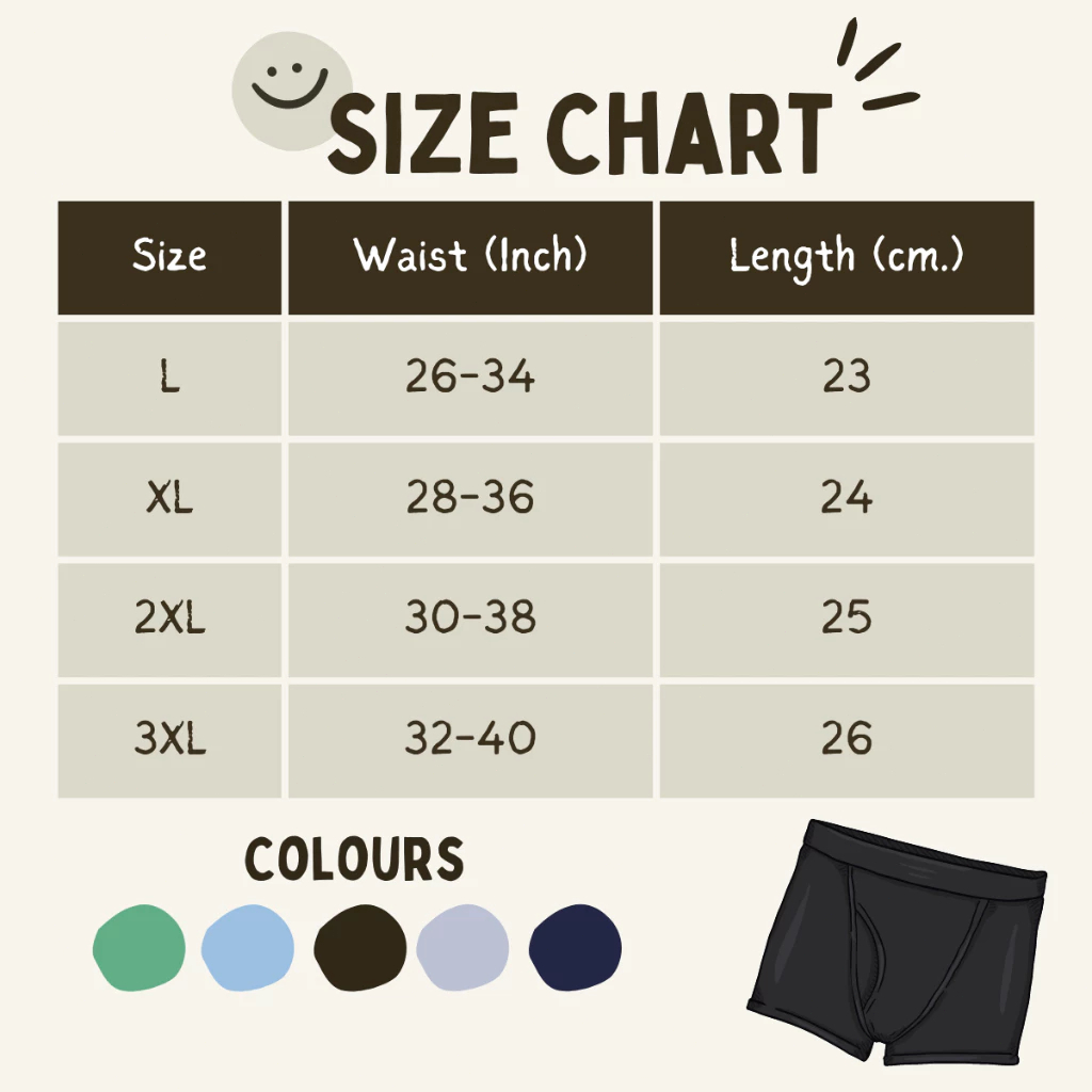 【พร้อมส่ง】กางเกงในผู้ชายขาสั้น Boxer ผ้านิ่มลื่น บางเบา สวมใส่สบายระบายอากาศ มีไซส์ใหญ่ 5 Size L-4XL - รูปที่ 7